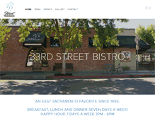 Tablet Screenshot of 33rdstreetbistro.com